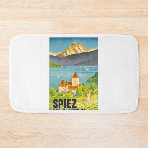 Item preview, Spiez Suisse Travel Poster designed and sold by RealArtIsBetteg.
