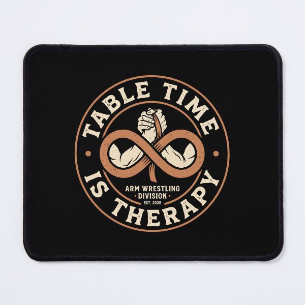 Item preview, Table Time Is Therapy Arm Wrestling Vintage Badge designed and sold by SplashTastic.