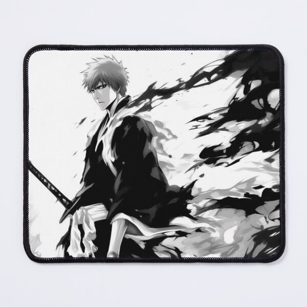 Item preview, Ichigo Kurosaki Dark Energy – Bleach Anime Black & White Art designed and sold by frantuliuss.