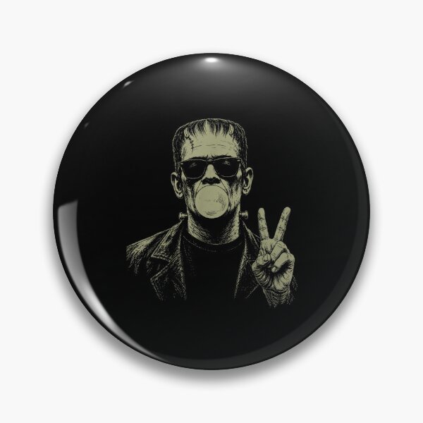Item preview, Vintage 90s Frankenstein Blowing Bubblegum Heart Sunglasses designed and sold by leevekaArt.