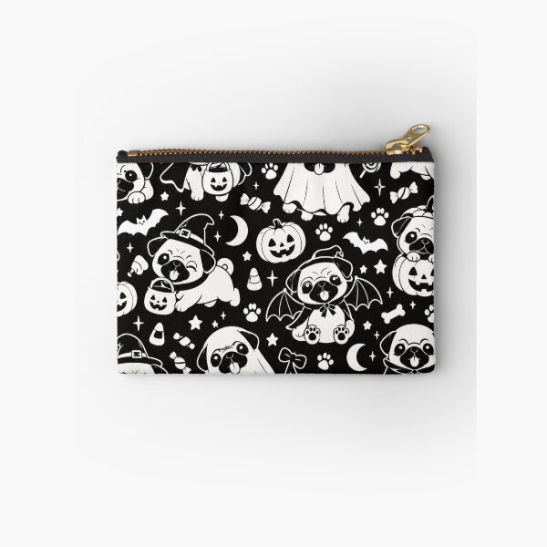 Item preview, Cute Halloween Pugs – Trick or Treat Pug Pattern designed and sold by Flower Magic .