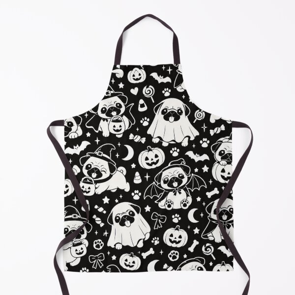Item preview, Cute Halloween Pugs – Trick or Treat Pug Pattern designed and sold by Flower Magic .