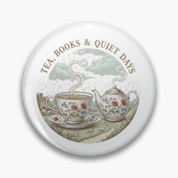 Item preview, Tea Books & Quiet Days Vintage British Cottage Design designed and sold by JL Studio - Cozy Arts.