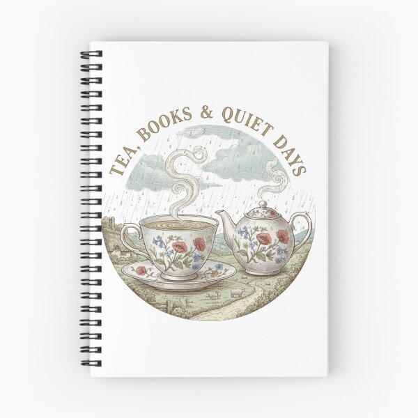 Item preview, Tea Books & Quiet Days Vintage British Cottage Design designed and sold by JL Studio - Cozy Arts.