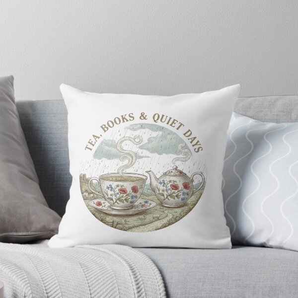 Item preview, Tea Books & Quiet Days Vintage British Cottage Design designed and sold by JL Studio - Cozy Arts.