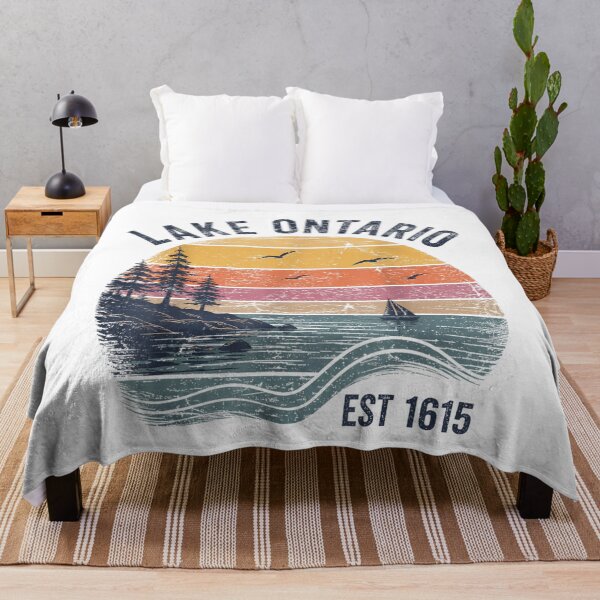 Item preview, Retro Sunset Great Lakes Lake Ontario designed and sold by Gargamal.