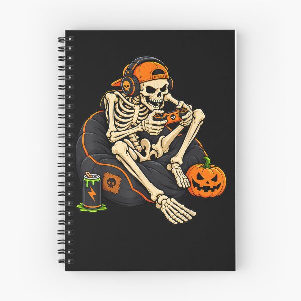 Item preview, Boys Halloween Skeleton Spooky Pumpkin Gaming Gamer Men Kids designed and sold by leevekaArt.