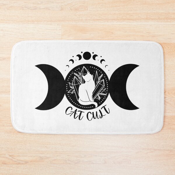Item preview, Black and white cat cult design designed and sold by Strangestory.