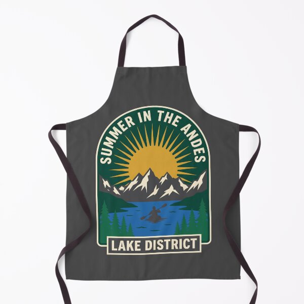 Item preview, Summer In The Andes Kayaking Lake District Badge designed and sold by SplashTastic.