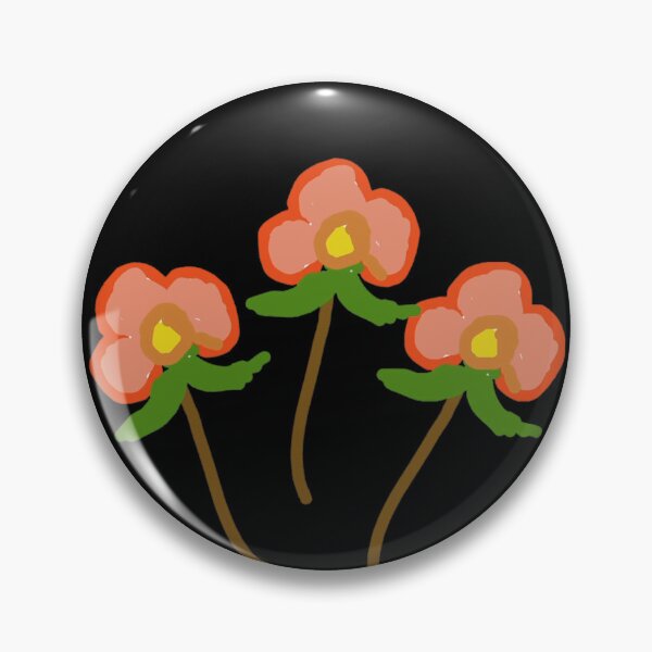Item preview, Modern Triple Flower Rosette - Set of Three Floral Stems designed and sold by BalkanBloomArt.