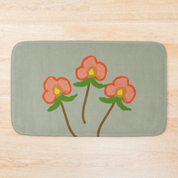 Item preview, Modern Triple Flower Rosette - Set of Three Floral Stems designed and sold by BalkanBloomArt.