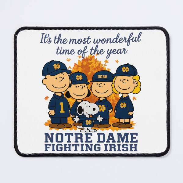 Item preview, Peanuts Notre Dame Fighting Irish Fall Autumn Wonderful Time designed and sold by sassyhumor.