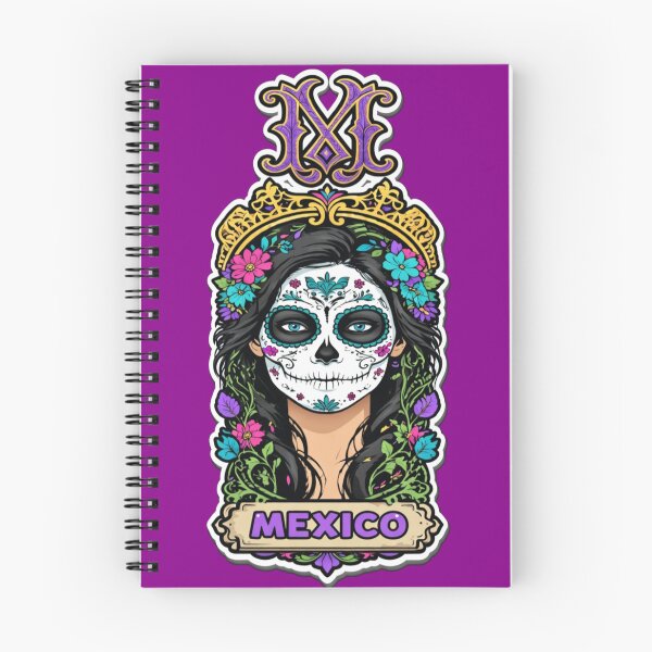 Item preview, Mexico Day of the Dead Catrina Neon Portrait designed and sold by FABIOLA1970.