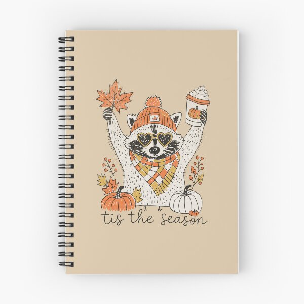 Item preview, Cozy Fall Raccoon Pumpkin Coffee Chaos designed and sold by Studio Bootleg.