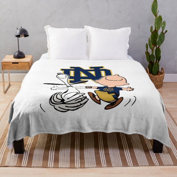 Item preview, Dancing Charlie Brown Snoopy Notre Dame Fighting Irish designed and sold by sassyhumor.