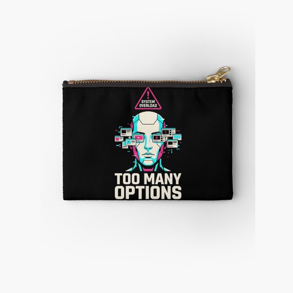 Item preview, Too Many Options System Overload Cyberpunk Glitch Art designed and sold by SplashTastic.