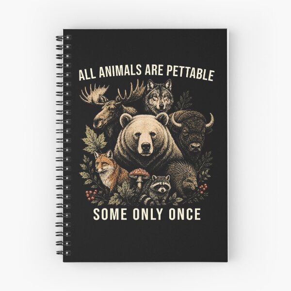 Item preview, Vintage All Animals Are Pettable Some Only Once designed and sold by Eat-Apples.