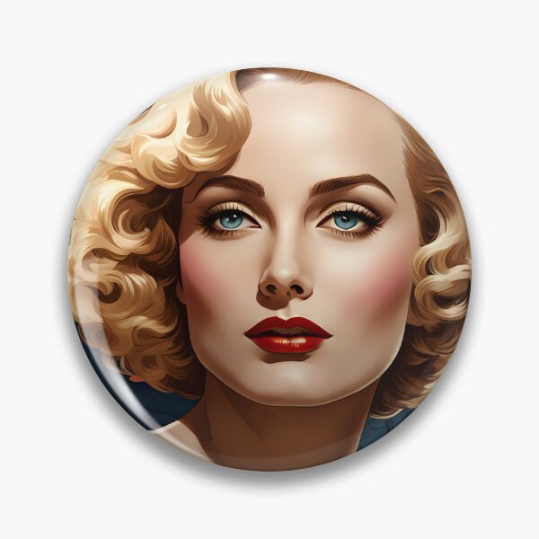 Item preview, Carole Lombard - Oblique Ink and Floral #24013 - Hollywood Legends Art Nouveau Illustration designed and sold by centuryretromedia.