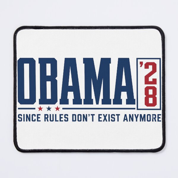 Item preview, Obama 2028 Political Humor Tee, Since Rules Don't Exist Anymore designed and sold by fyy-fcy-artwork.