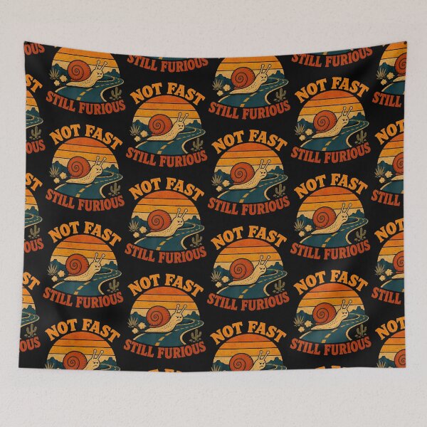 Item preview, Not Fast Still Furious Snail Retro Slow Animal Humor designed and sold by Eat-Apples.