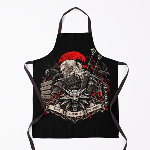 Item preview, Geralt de Rivia caza monstruos, no personas. designed and sold by Pandaburba.