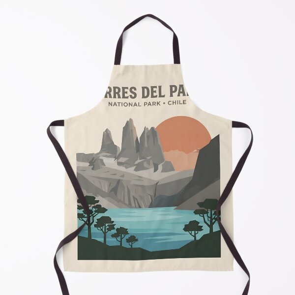 Item preview, Torres del Paine Vintage Travel Poster - Minimalist Chilean Patagonia Art Print designed and sold by DuckOddity.