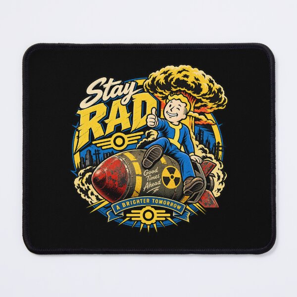 Item preview, Stay Rad Vault Boy Nuclear Wasteland designed and sold by Pandaburba.