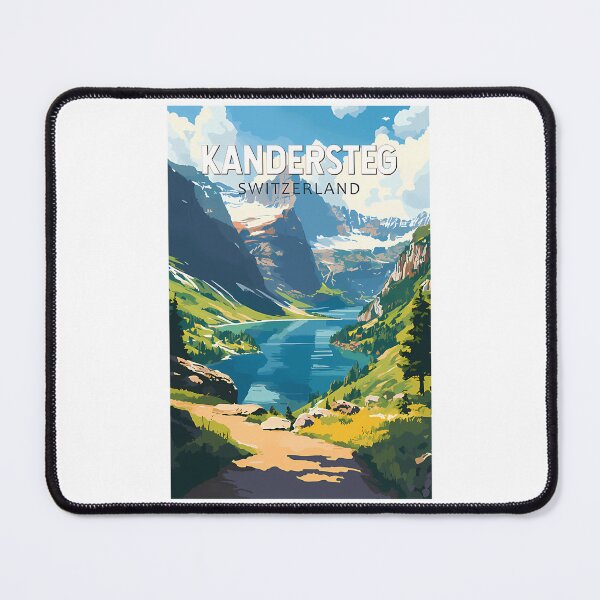 Item preview, Kandersteg Switzerland Travel Art Vintage designed and sold by RealArtIsBetteg.