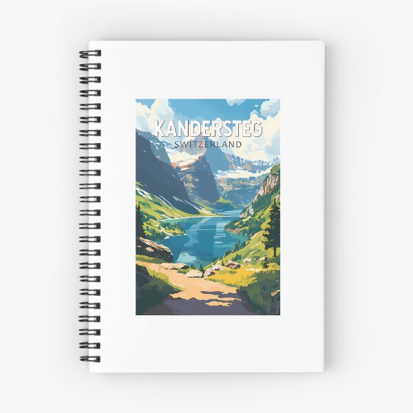 Item preview, Kandersteg Switzerland Travel Art Vintage designed and sold by RealArtIsBetteg.