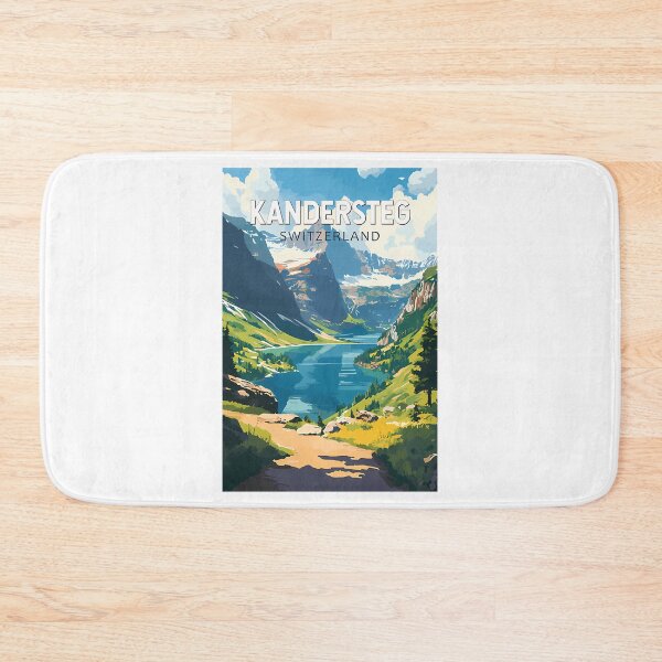 Item preview, Kandersteg Switzerland Travel Art Vintage designed and sold by RealArtIsBetteg.