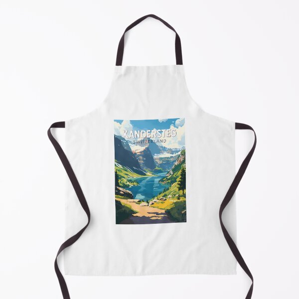 Item preview, Kandersteg Switzerland Travel Art Vintage designed and sold by RealArtIsBetteg.