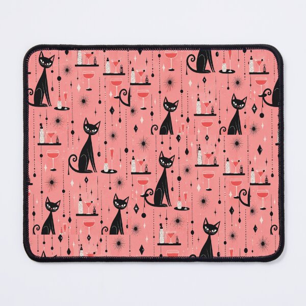 Item preview, Mid Century Cat | Retro Modern Feline Art | Vintage 60s Inspired Design designed and sold by flowerpower999.