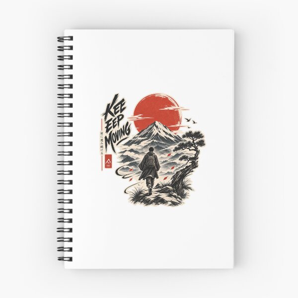 Item preview, Keep Moving Japanese Mountain Streetwear designed and sold by shivayverse.