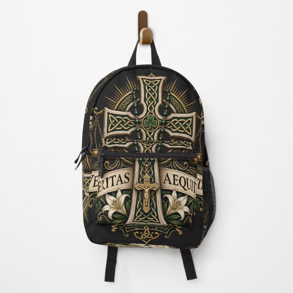 Item preview, Veritas Aequitas Celtic Cross designed and sold by NF Designs Studio DTF.