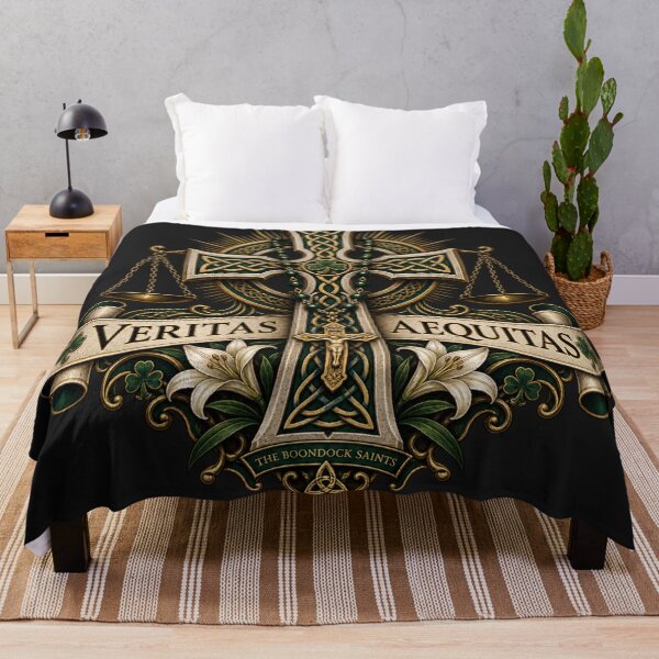 Item preview, Veritas Aequitas Celtic Cross designed and sold by NF Designs Studio DTF.