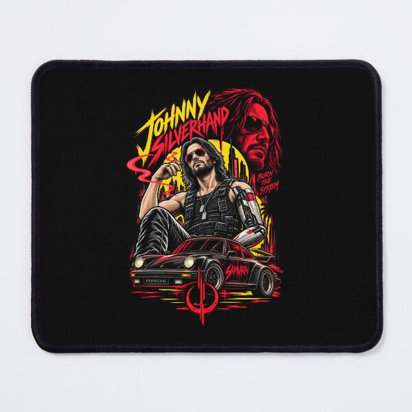 Item preview, Johnny Silverhand Cyberpunk 2077 Night City Samurai designed and sold by Pandaburba.