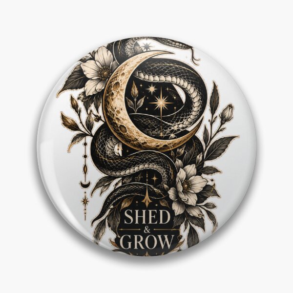 Item preview, Shed & Grow Snake Moon Tattoo Streetwear designed and sold by shivayverse.