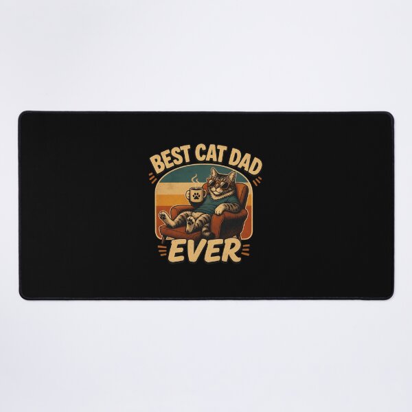 Item preview, Best Cat Dad Ever Retro Sunglasses Cat Portrait designed and sold by OlyvieArt.