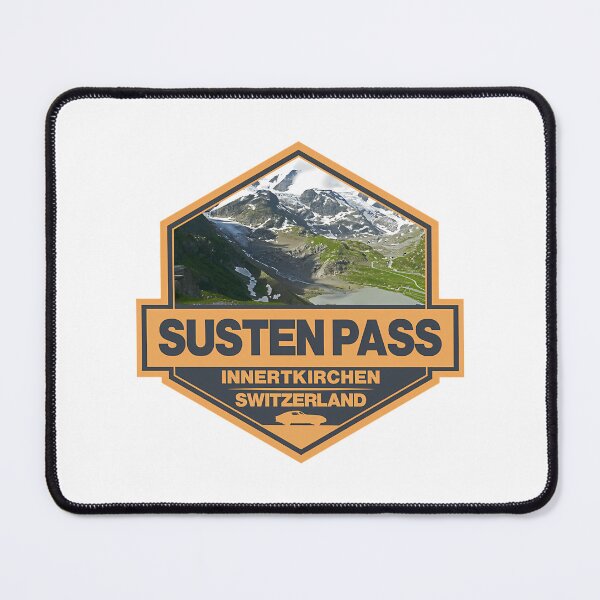 Item preview, Susten Pass Switzerland Travel Art Badge designed and sold by RealArtIsBetteg.