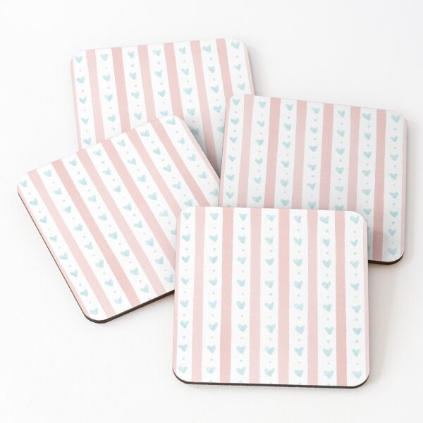 Item preview, Hand Drawn Heart Stripe Pink Pattern - Cute Girly Design designed and sold by Bloom&Wander.