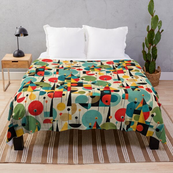 Item preview, Mid Century Abstract Art | Retro Geometric Shapes Modern Vintage Design designed and sold by flowerpower999.
