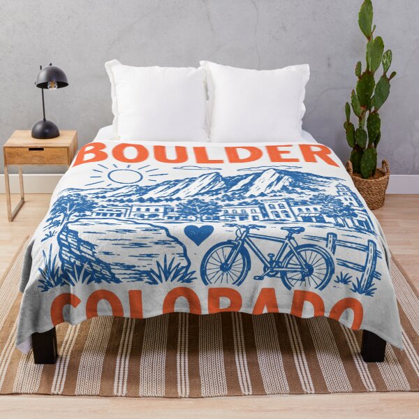 Item preview, Boulder Colorado Retro City designed and sold by HowToCanadian.