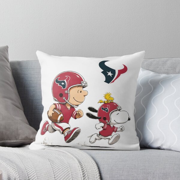 Item preview, Charlie Brown Snoopy Houston Texans Football Run designed and sold by ArtfulGlows.
