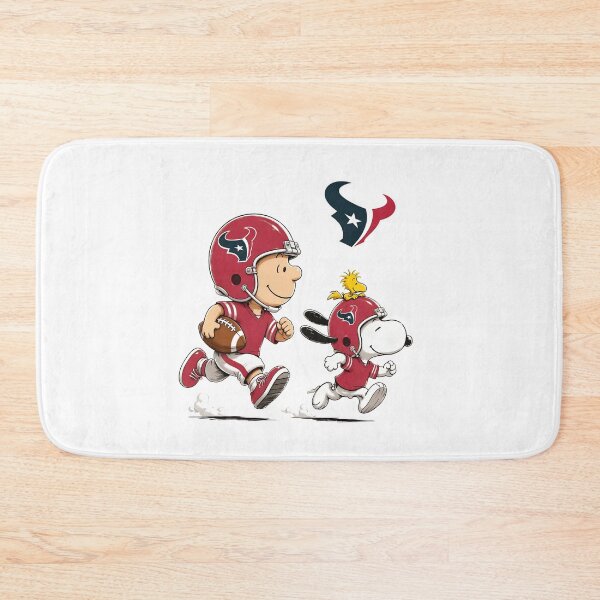 Item preview, Charlie Brown Snoopy Houston Texans Football Run designed and sold by ArtfulGlows.