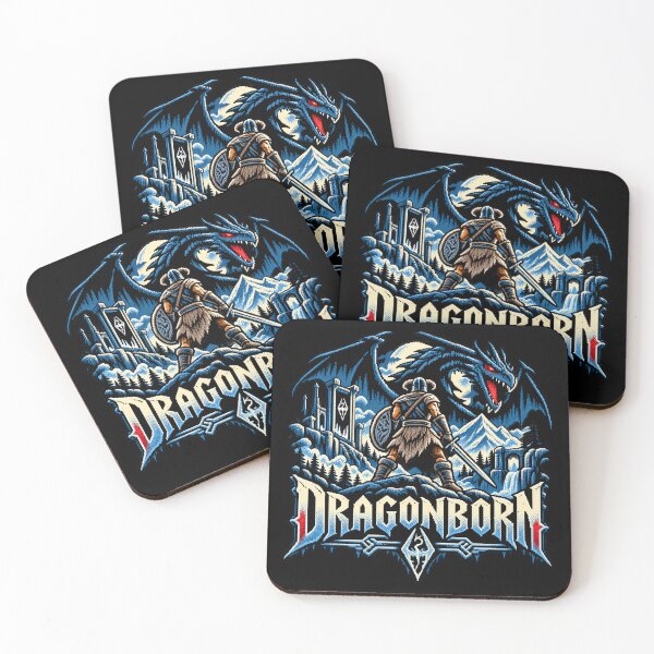 Item preview, Skyrim Dragonborn Elder Scrolls Fantasy Warrior designed and sold by Pandaburba.