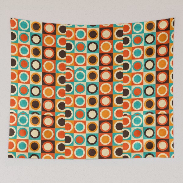 Item preview, Mid Century Abstract Art | Retro Geometric Shapes Modern Vintage Design designed and sold by flowerpower999.
