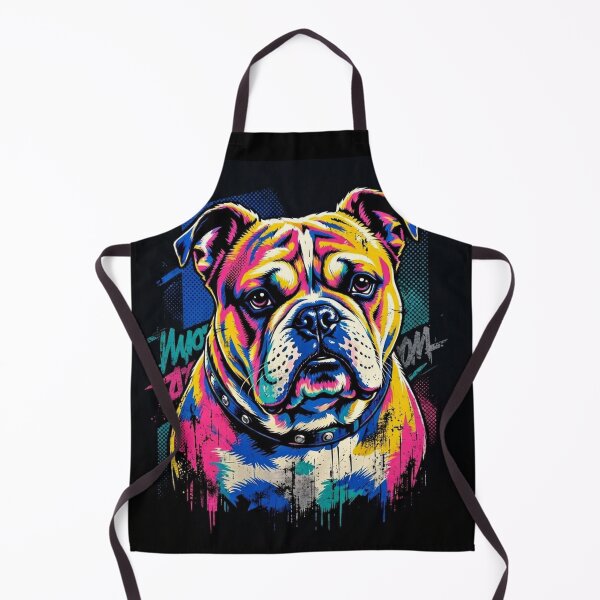 Item preview, Pop Art Bulldog – Vibrant Graffiti Style Illustration designed and sold by Dogandesighn.