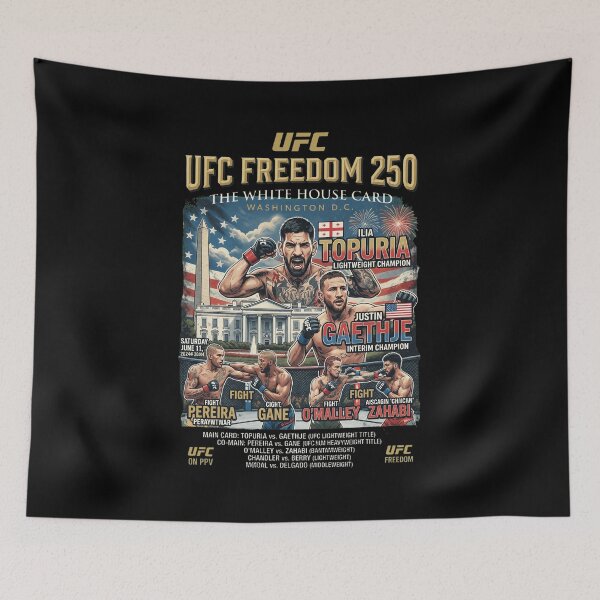 Item preview, UFC Freedom 250 White House Card MMA Poster designed and sold by JOSUANAVARRO.