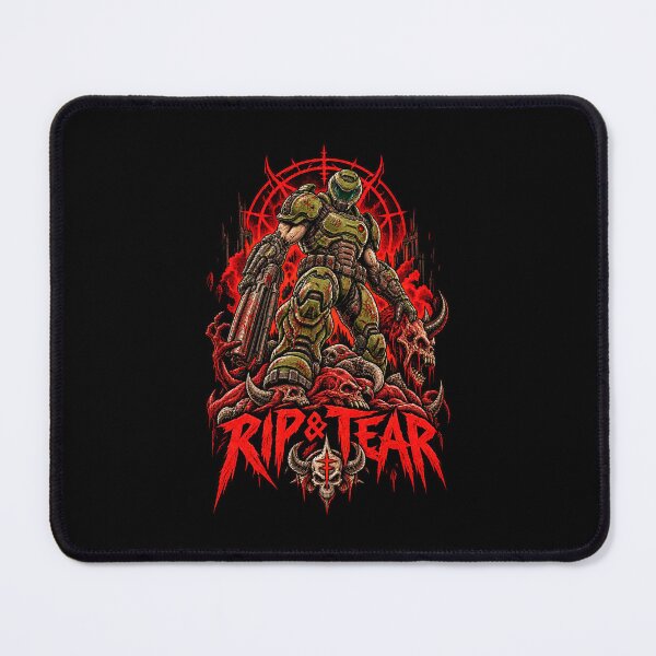 Item preview, Doom Slayer Rip and Tear Demon Hunter designed and sold by Pandaburba.