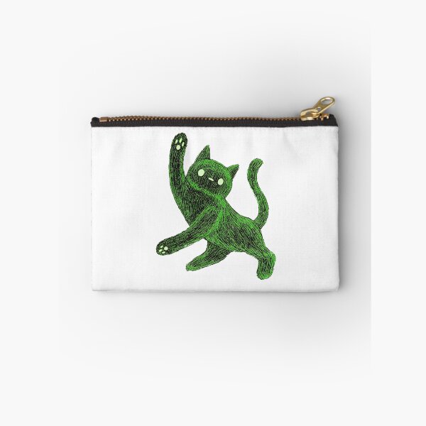 Item preview, Green Scribble Cat Art designed and sold by OlyvieArt.